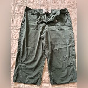 Merona khaki green crop pants. Size M
